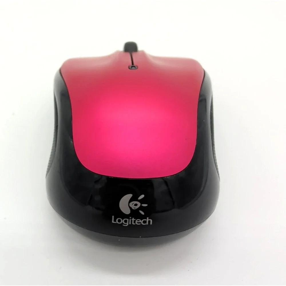 Logitech M325 Mouse Rose Red Pink 810 003137 Bluetooth Wireless w/ USB Dongle